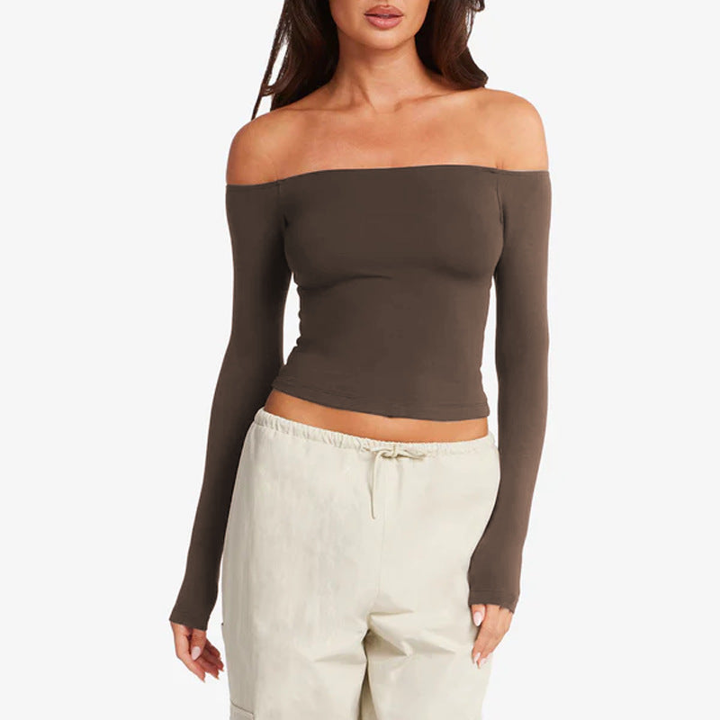 Flow One-Shoulder Long Sleeve Top