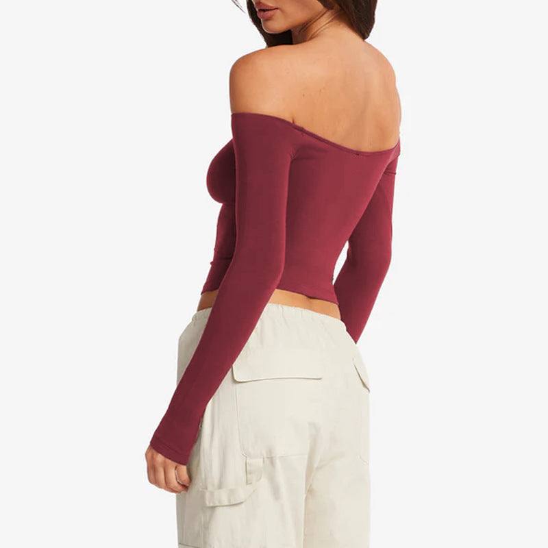 Flow One-Shoulder Long Sleeve Top