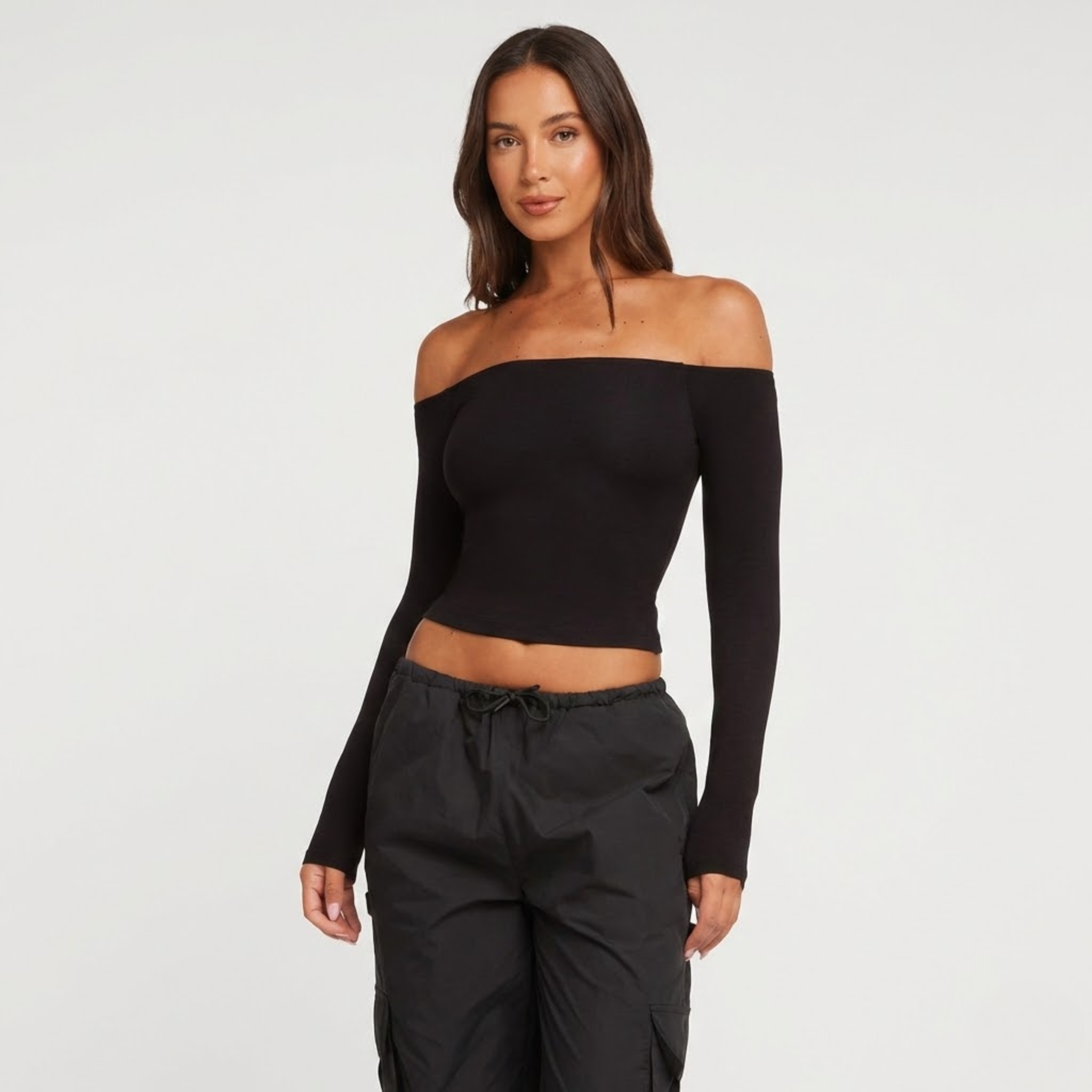 Flow One-Shoulder Long Sleeve Top