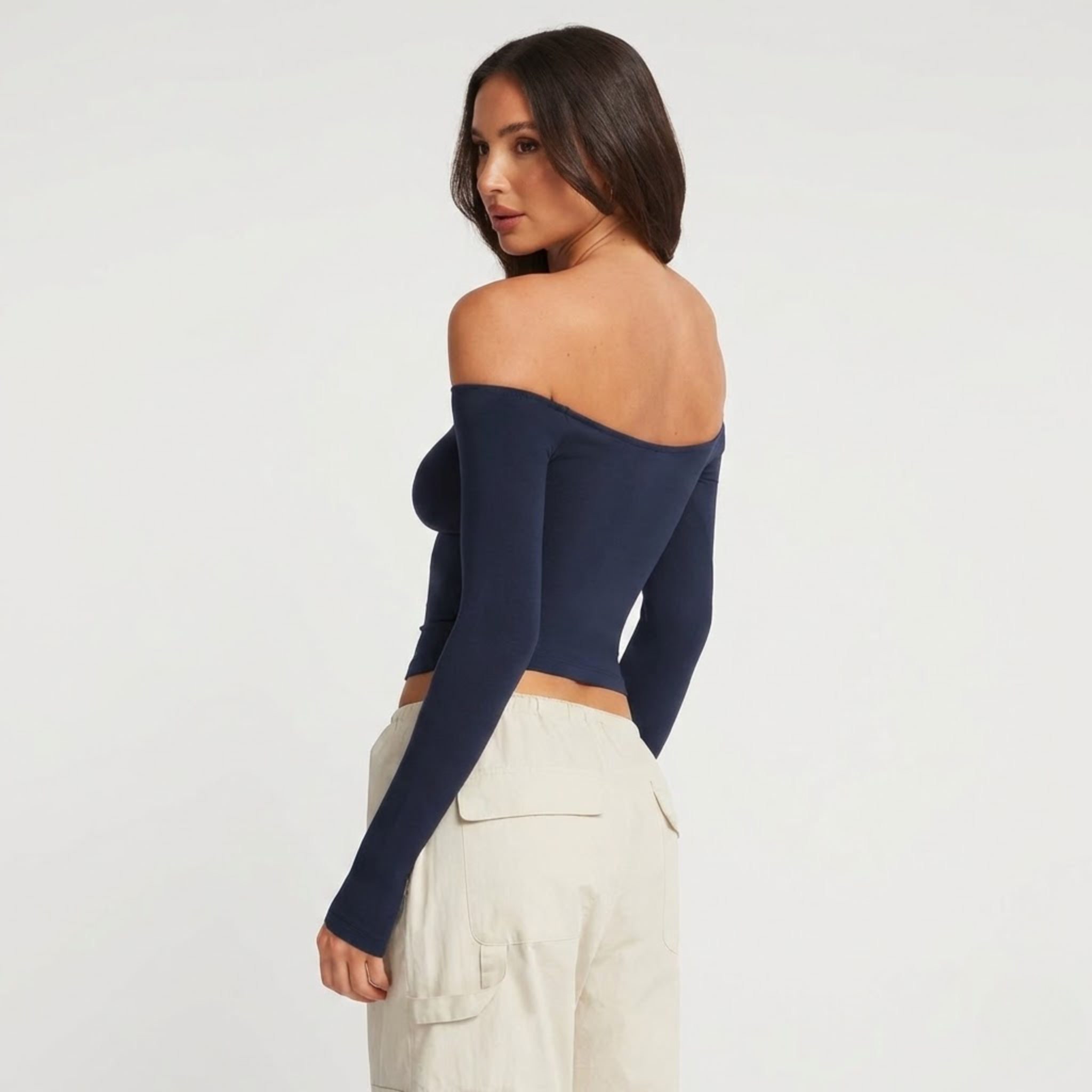 Flow One-Shoulder Long Sleeve Top