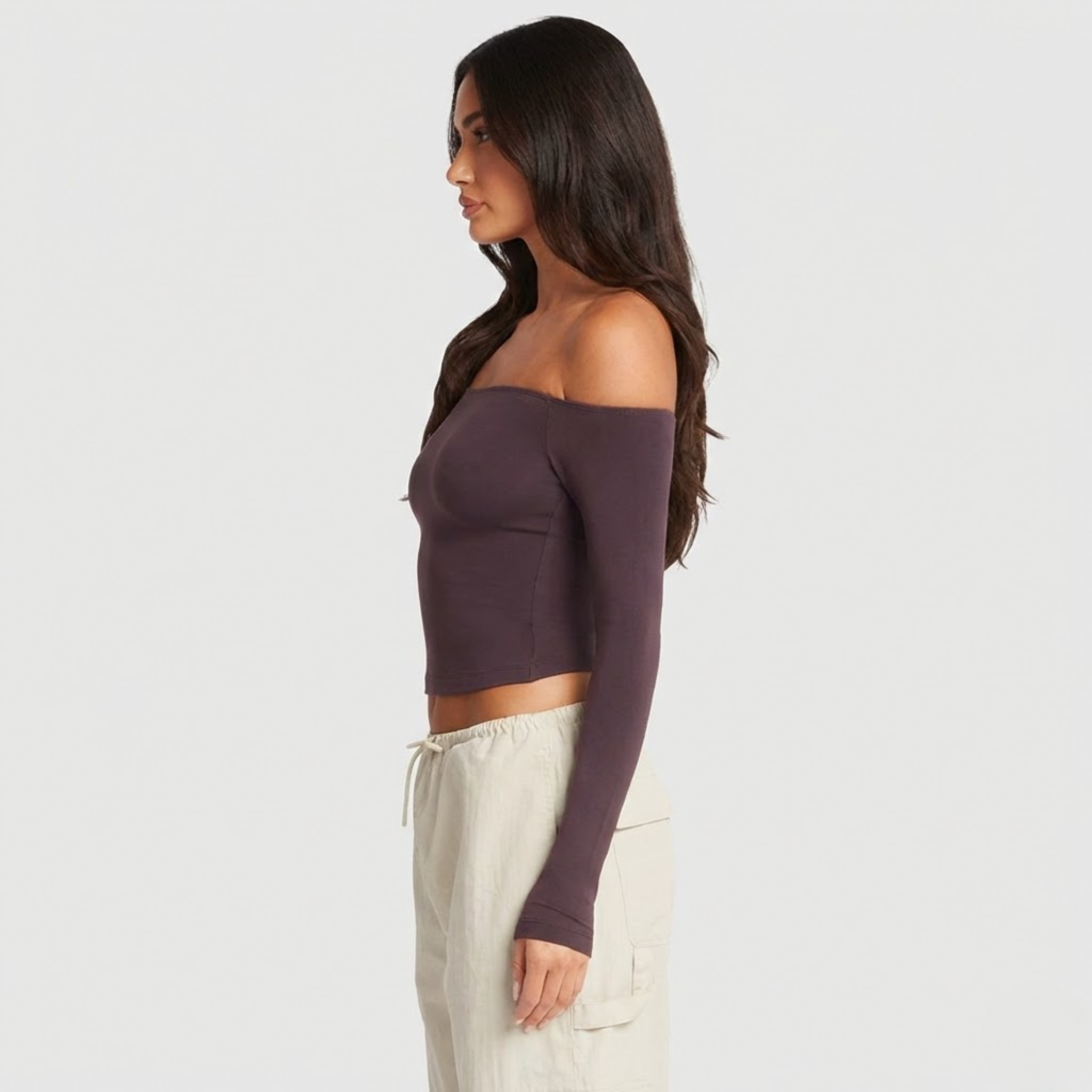 Flow One-Shoulder Long Sleeve Top