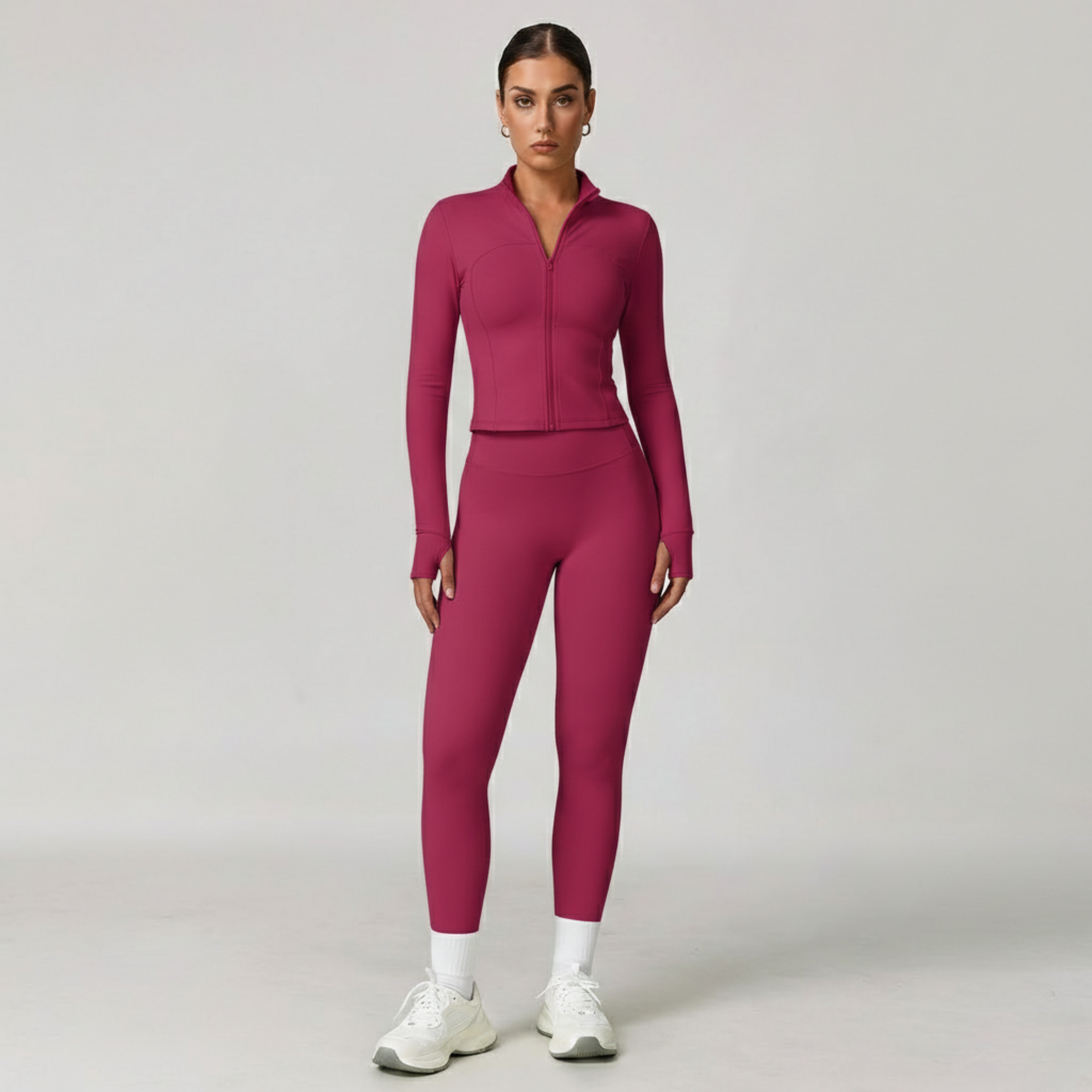 Basic High-Waist Pants