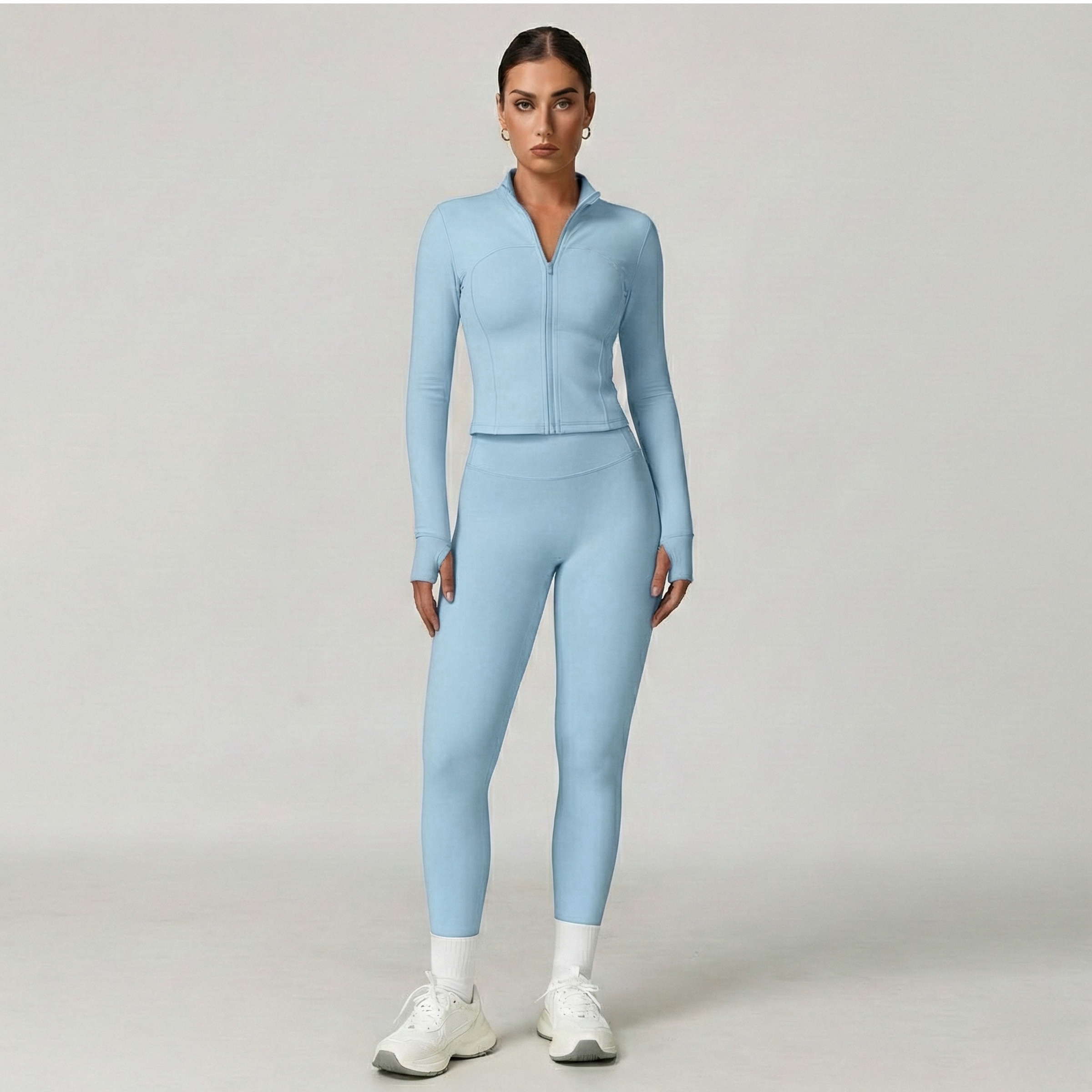 Basic High-Waist Pants