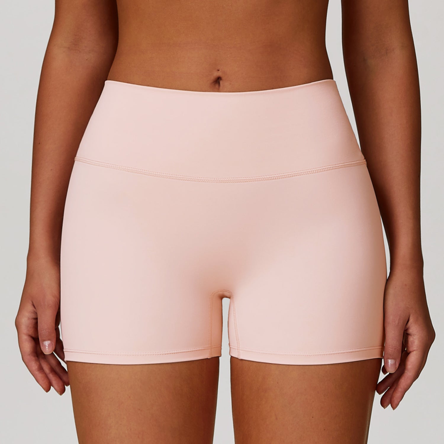 Basic Brushed High-Waist Shorts