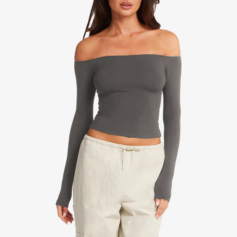 Flow One-Shoulder Long Sleeve Top