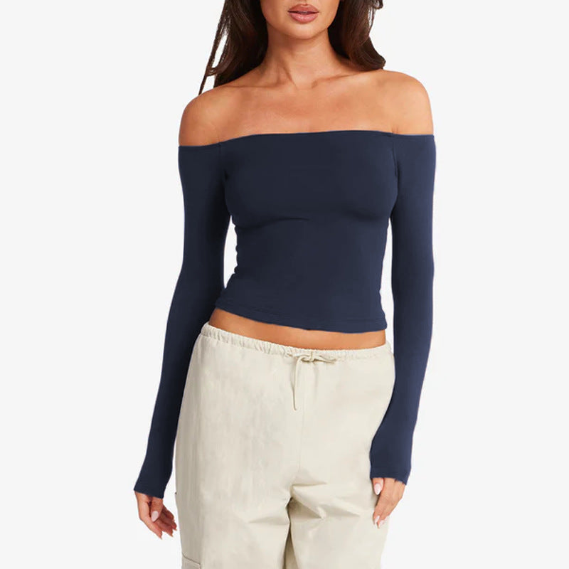 Flow One-Shoulder Long Sleeve Top